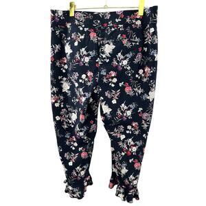 LANE BRYANT WOMEN'S THE ALLIE SLIM ANKLE FLORAL PANTS PLUS size 16‎